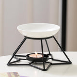 Maxbell Essential Oil Burner Birthday Gift Incense Aroma Diffuser for Hotel SPA Desk Black Base