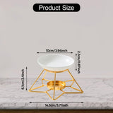 Maxbell Essential Oil Burner Birthday Gift Incense Aroma Diffuser for Hotel SPA Desk Gold Base