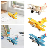 Maxbell Helicopter Model Unique Iron Airplane Model for TV Cabinet Bedroom Ornaments White