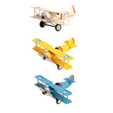 Maxbell Helicopter Model Unique Iron Airplane Model for TV Cabinet Bedroom Ornaments White
