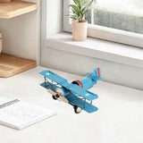 Maxbell Helicopter Model Unique Iron Airplane Model for TV Cabinet Bedroom Ornaments Blue
