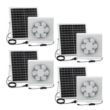 Maxbell Solar Powered Fan Ventilation Air Extractor for Chicken Coop Picnic Basement 6inch