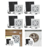 Maxbell Solar Powered Fan Ventilation Air Extractor for Chicken Coop Picnic Basement 6inch