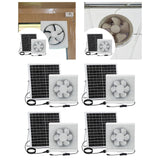 Maxbell Solar Powered Fan Ventilation Air Extractor for Chicken Coop Picnic Basement 6inch