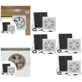 Maxbell Solar Powered Fan Ventilation Air Extractor for Chicken Coop Picnic Basement 6inch