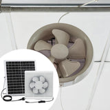 Maxbell Solar Powered Fan Ventilation Air Extractor for Chicken Coop Picnic Basement 6inch