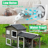 Maxbell Solar Powered Fan Ventilation Air Extractor for Chicken Coop Picnic Basement 12inch