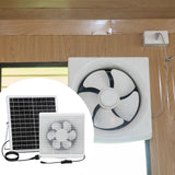 Maxbell Solar Powered Fan Ventilation Air Extractor for Chicken Coop Picnic Basement 12inch