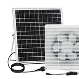 Maxbell Solar Powered Fan Ventilation Air Extractor for Chicken Coop Picnic Basement 12inch