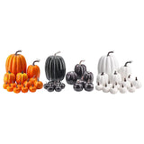 Maxbell 14x Artificial Pumpkins Fall Season Decorative Wedding Assorted Thanksgiving Orange
