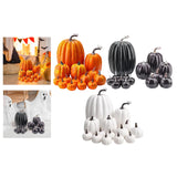 Maxbell 14x Artificial Pumpkins Fall Season Decorative Wedding Assorted Thanksgiving Orange