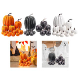Maxbell 14x Artificial Pumpkins Fall Season Decorative Wedding Assorted Thanksgiving Orange