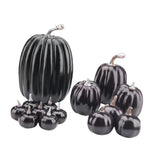 Maxbell 14x Artificial Pumpkins Fall Season Decorative Wedding Assorted Thanksgiving Black