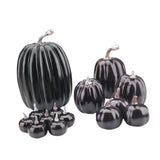 Maxbell 14x Artificial Pumpkins Fall Season Decorative Wedding Assorted Thanksgiving Black