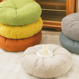 Maxbell Round Floor Pillow Lightweight Seating Cushion for Chair Sofa Office Balcony Yellow