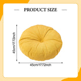 Maxbell Round Floor Pillow Lightweight Seating Cushion for Chair Sofa Office Balcony Yellow