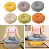 Maxbell Round Floor Pillow Lightweight Seating Cushion for Chair Sofa Office Balcony Yellow