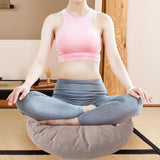 Maxbell Round Floor Pillow Lightweight Seating Cushion for Chair Sofa Office Balcony Gray