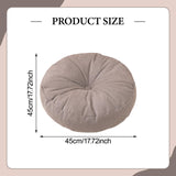 Maxbell Round Floor Pillow Lightweight Seating Cushion for Chair Sofa Office Balcony Gray