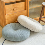 Maxbell Round Floor Pillow Lightweight Seating Cushion for Chair Sofa Office Balcony Blue