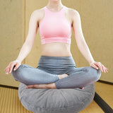 Maxbell Round Floor Pillow Lightweight Seating Cushion for Chair Sofa Office Balcony Blue