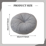Maxbell Round Floor Pillow Lightweight Seating Cushion for Chair Sofa Office Balcony Blue