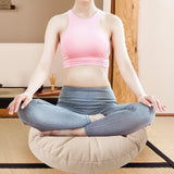 Maxbell Round Floor Pillow Lightweight Seating Cushion for Chair Sofa Office Balcony Beige