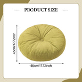 Maxbell Round Floor Pillow Lightweight Seating Cushion for Chair Sofa Office Balcony Green