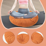 Maxbell Round Floor Pillow Lightweight Seating Cushion for Chair Sofa Office Balcony Orange