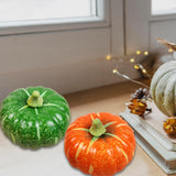 Maxbell Artificial Pumpkin Decor Foam Pumpkin for Halloween Decor Thanksgiving Party yellow