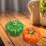 Maxbell Artificial Pumpkin Decor Foam Pumpkin for Halloween Decor Thanksgiving Party yellow