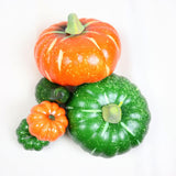Maxbell Artificial Pumpkin Decor Foam Pumpkin for Halloween Decor Thanksgiving Party yellow