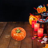 Maxbell Artificial Pumpkin Decor Foam Pumpkin for Halloween Decor Thanksgiving Party yellow