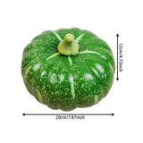 Maxbell Artificial Pumpkin Decor Foam Pumpkin for Halloween Decor Thanksgiving Party Green