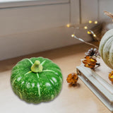 Maxbell Artificial Pumpkin Decor Foam Pumpkin for Halloween Decor Thanksgiving Party Green