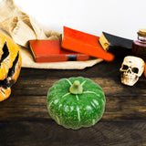 Maxbell Artificial Pumpkin Decor Foam Pumpkin for Halloween Decor Thanksgiving Party Green