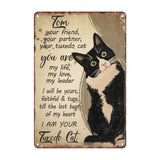 Maxbell Tin Painting Vintage Design Pet Oath Decorative Poster for Garage Cafe Store