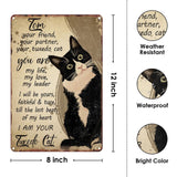 Maxbell Tin Painting Vintage Design Pet Oath Decorative Poster for Garage Cafe Store