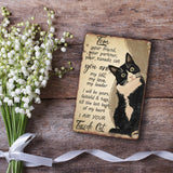 Maxbell Tin Painting Vintage Design Pet Oath Decorative Poster for Garage Cafe Store