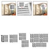 Maxbell Shutter Fasteners Decorative Shutter Hardware Heavy Duty Shutter Panel Nails 12PCS