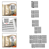 Maxbell Shutter Fasteners Decorative Shutter Hardware Heavy Duty Shutter Panel Nails 12PCS