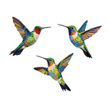 Maxbell 3 Pieces Hummingbird Decorations Hanging Decorations for Porch Patio Outside