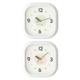 Maxbell Modern Wall Clock Easy Read Minimalist Timepiece for Office Bedroom Decor Light Green