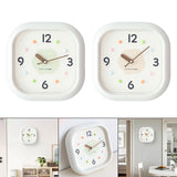 Maxbell Modern Wall Clock Easy Read Minimalist Timepiece for Office Bedroom Decor Light Green