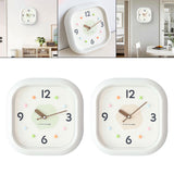 Maxbell Modern Wall Clock Easy Read Minimalist Timepiece for Office Bedroom Decor Light Green