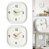 Maxbell Modern Wall Clock Easy Read Minimalist Timepiece for Office Bedroom Decor Light Green