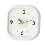Maxbell Modern Wall Clock Easy Read Minimalist Timepiece for Office Bedroom Decor Light Green