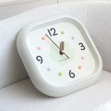 Maxbell Modern Wall Clock Easy Read Minimalist Timepiece for Office Bedroom Decor Light Green