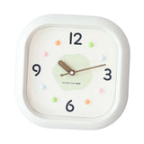 Maxbell Modern Wall Clock Easy Read Minimalist Timepiece for Office Bedroom Decor Light Green