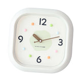 Maxbell Modern Wall Clock Easy Read Minimalist Timepiece for Office Bedroom Decor Light Green